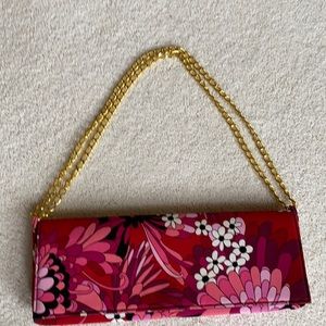 Bindya silk floral bag.